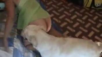 Pale hound sporting a stiff dick pounding that snug butt