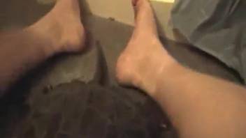 Naked bestiality clips showing a guy choking his pet turtle